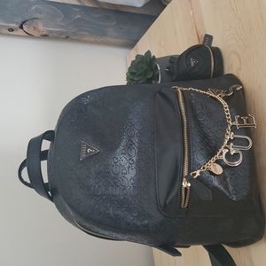 Guess backpack with bonus keychain.